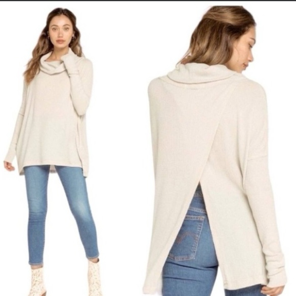FREE PEOPLE JUICY LONG SLEEVE WAFFLE THERMAL TOP